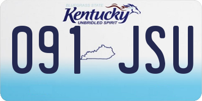 KY license plate 091JSU