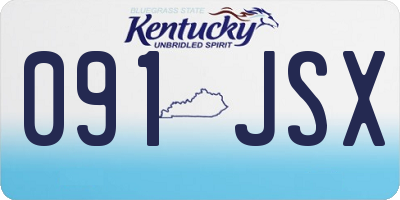KY license plate 091JSX
