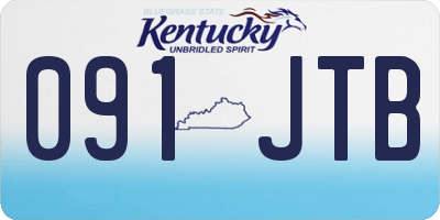 KY license plate 091JTB