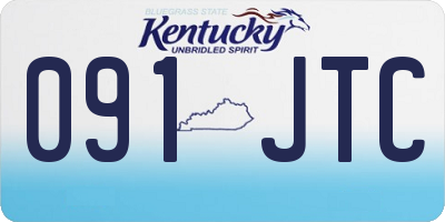 KY license plate 091JTC