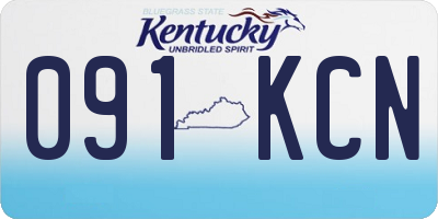 KY license plate 091KCN
