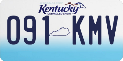 KY license plate 091KMV