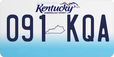 KY license plate 091KQA