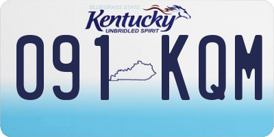KY license plate 091KQM