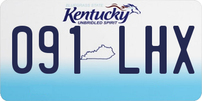 KY license plate 091LHX