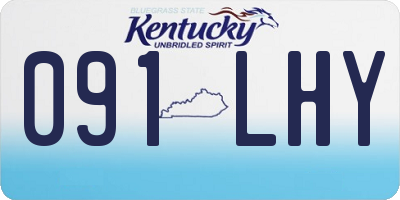 KY license plate 091LHY