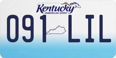 KY license plate 091LIL