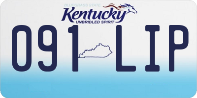 KY license plate 091LIP