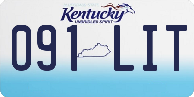 KY license plate 091LIT
