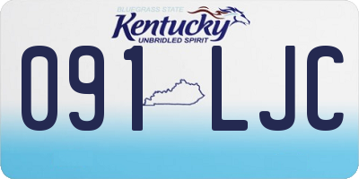 KY license plate 091LJC