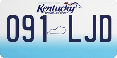 KY license plate 091LJD