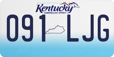 KY license plate 091LJG