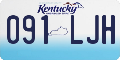 KY license plate 091LJH