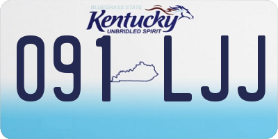 KY license plate 091LJJ