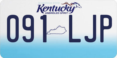 KY license plate 091LJP