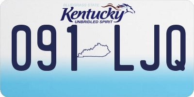 KY license plate 091LJQ