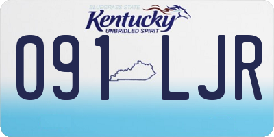KY license plate 091LJR