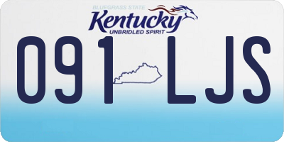 KY license plate 091LJS