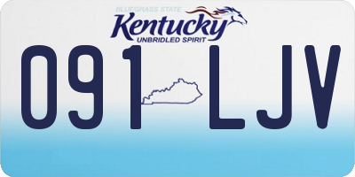KY license plate 091LJV