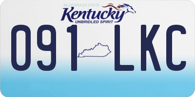 KY license plate 091LKC