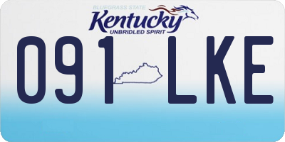 KY license plate 091LKE