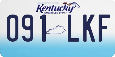 KY license plate 091LKF