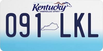 KY license plate 091LKL