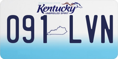 KY license plate 091LVN