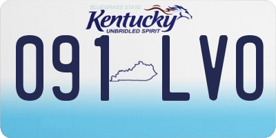 KY license plate 091LVO