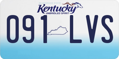 KY license plate 091LVS