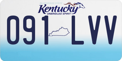 KY license plate 091LVV