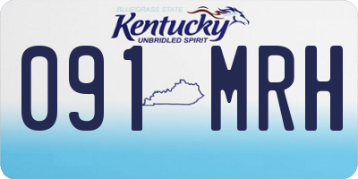 KY license plate 091MRH