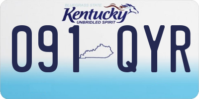 KY license plate 091QYR