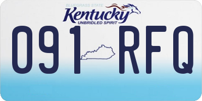 KY license plate 091RFQ
