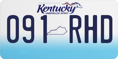 KY license plate 091RHD
