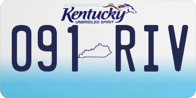 KY license plate 091RIV