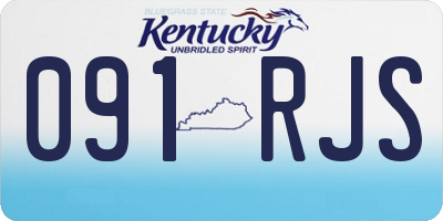 KY license plate 091RJS