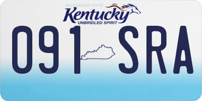 KY license plate 091SRA