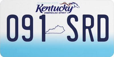 KY license plate 091SRD