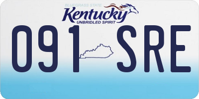 KY license plate 091SRE