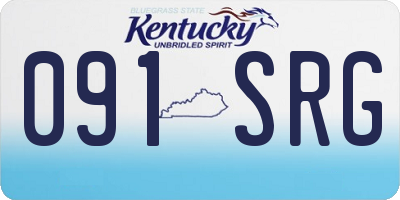 KY license plate 091SRG