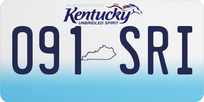 KY license plate 091SRI