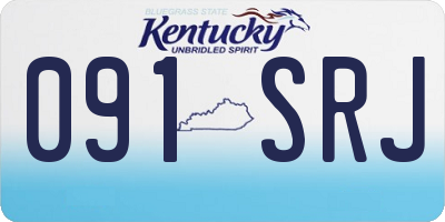 KY license plate 091SRJ