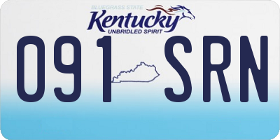 KY license plate 091SRN