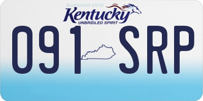KY license plate 091SRP