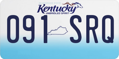 KY license plate 091SRQ