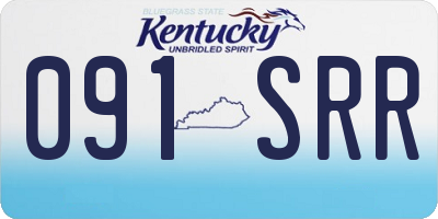 KY license plate 091SRR