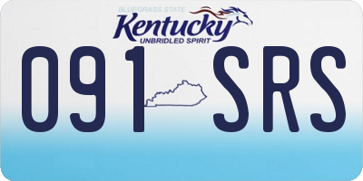 KY license plate 091SRS