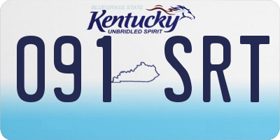 KY license plate 091SRT