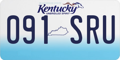 KY license plate 091SRU
